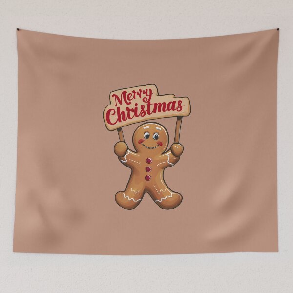 Item preview, Merry Christmas Gingerbread Cookie Happy designed and sold by VanillaBlueSky.