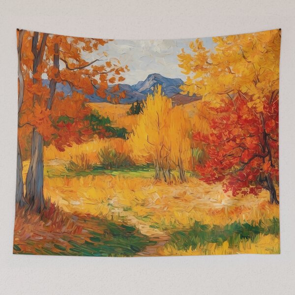 Item preview, Vibrant Autumn Landscape with Colorful Trees designed and sold by AHMEDMAMADO.