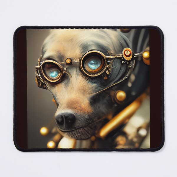 Item preview, Steampunk Danger Dog designed and sold by PrairieRidgeDesigns.