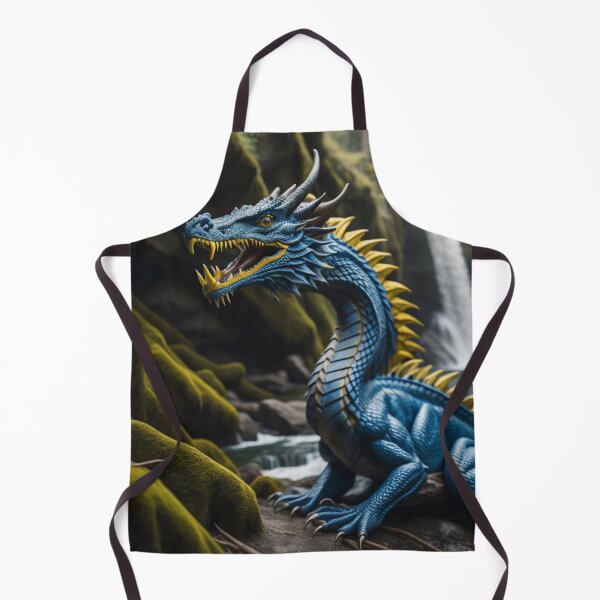 Item preview, Fantasy Blue Dragon In Mystical Enchanted Woods designed and sold by EnchantedVista.