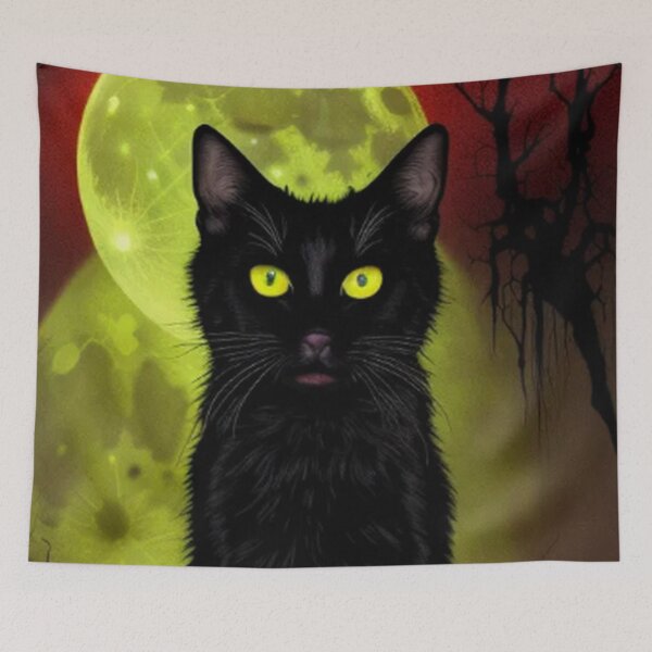 Item preview, Gothic Haunting Black Cat designed and sold by TheDarkWardrobe.