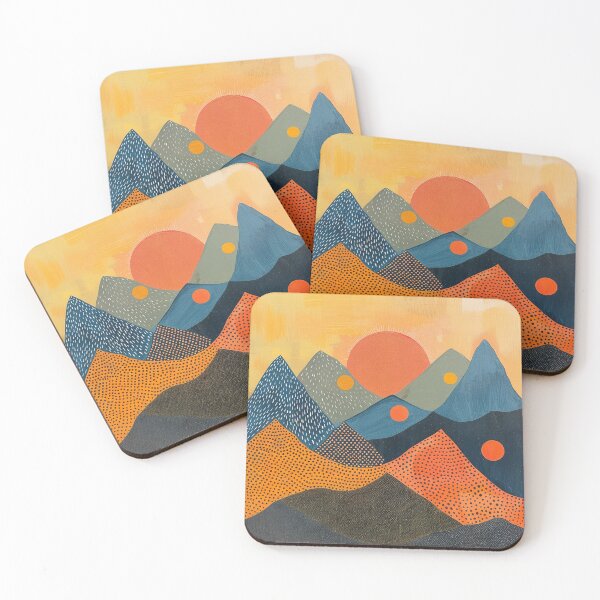 Item preview, Sunrise over the Mountains designed and sold by Neika Shimm Designs.