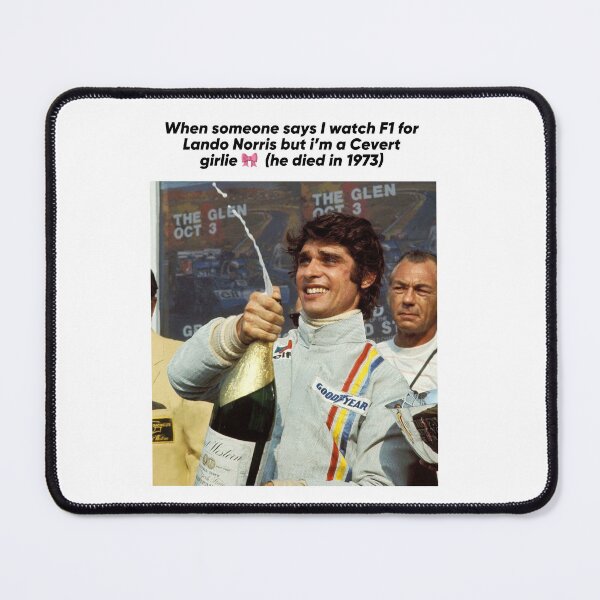 Item preview, Francois Cevert girlie meme print designed and sold by cceridwenx.