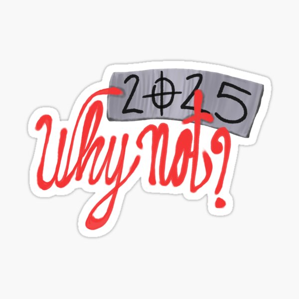Why Not? Joost Klein 2025 Sticker