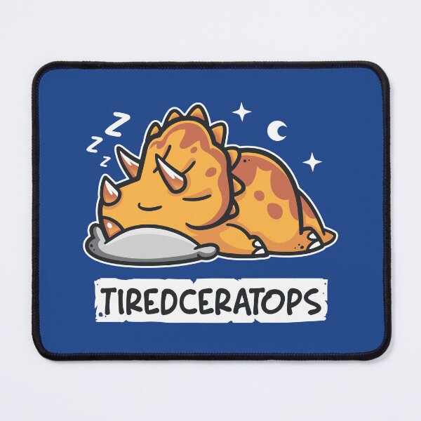 Item preview, Tiredceratops - Lazy Triceratops Dinosaur designed and sold by Snouleaf.
