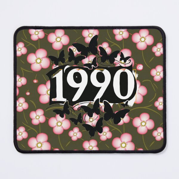 Artikelvorschau, 1990er Dob auf einem rosa Blumenhintergrund entworfen und verkauft von Ajax90.