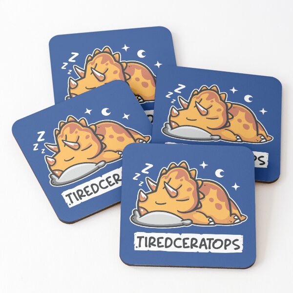 Item preview, Tiredceratops - Lazy Triceratops Dinosaur designed and sold by Snouleaf.