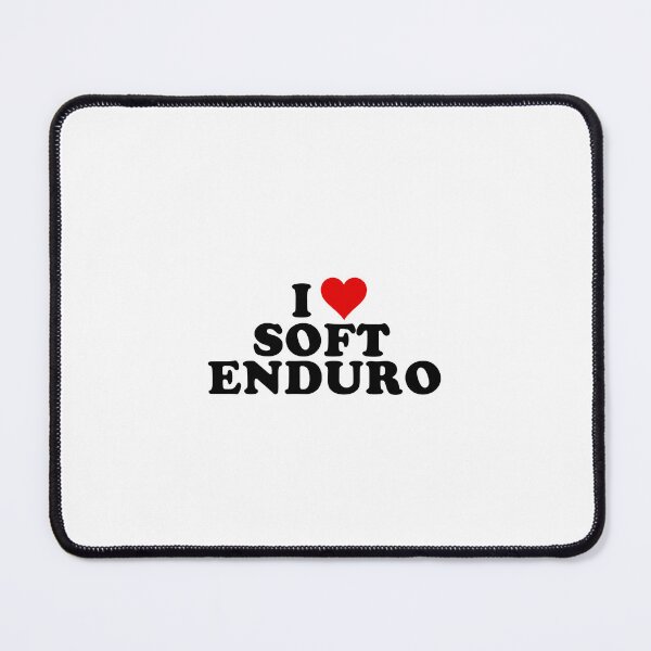 Item preview, I Love Soft Enduro - Black Text with Red Heart designed and sold by MountMercantile.