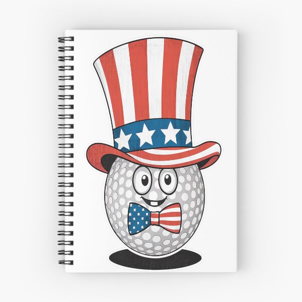 Item preview, 4th Of July: Golf Ball with Uncle Sam Hat designed and sold by Mosaic-97.