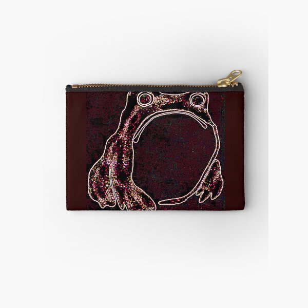 Item preview, Brick Red Vintage Frog Art Modern Matsumoto Veda Digital Distortion designed and sold by kattakitty.