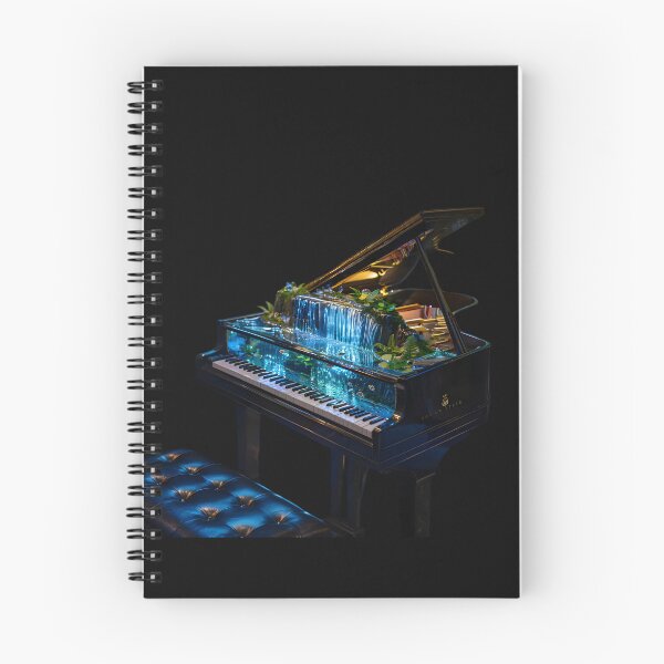 Item preview, Enchanted Waterfall Piano designed and sold by AI-Only Creations.