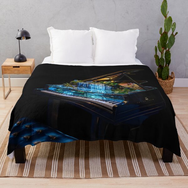 Item preview, Enchanted Waterfall Piano designed and sold by AI-Only Creations.