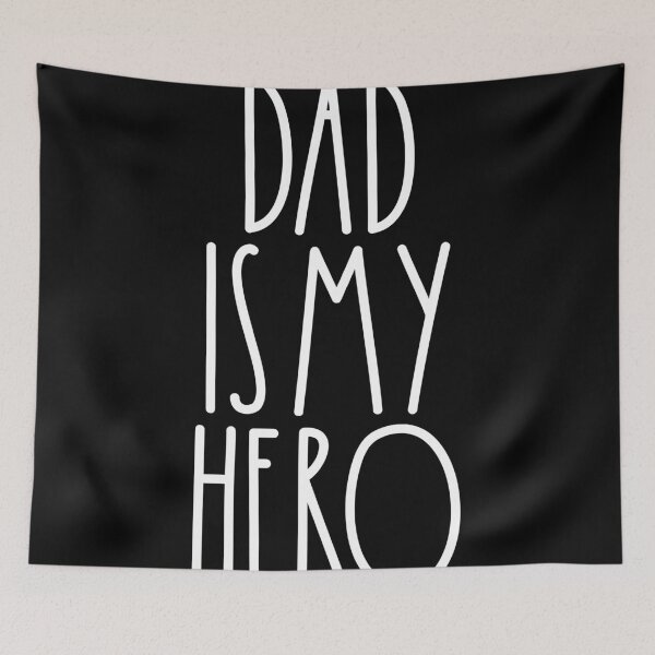 Item preview, Dad Is My Hero White Rae Dunn Inspired Farmhouse Decor designed and sold by FineElephant.