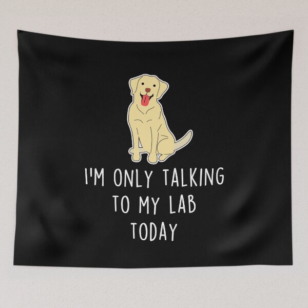 Item preview, Yellow Labrador Talking To designed and sold by Clara Hollins.
