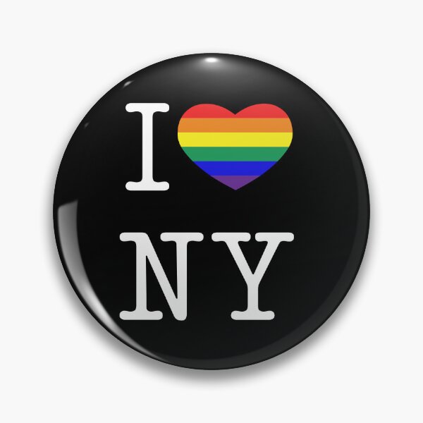 Artikelvorschau, I Love NY – Gay Pride Rainbow Heart (weiße Variante) entworfen und verkauft von sadastra.