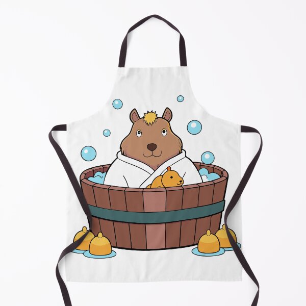Item preview, Fluffy Capybara Lounging in a Hot Tub designed and sold by omerfdln34.