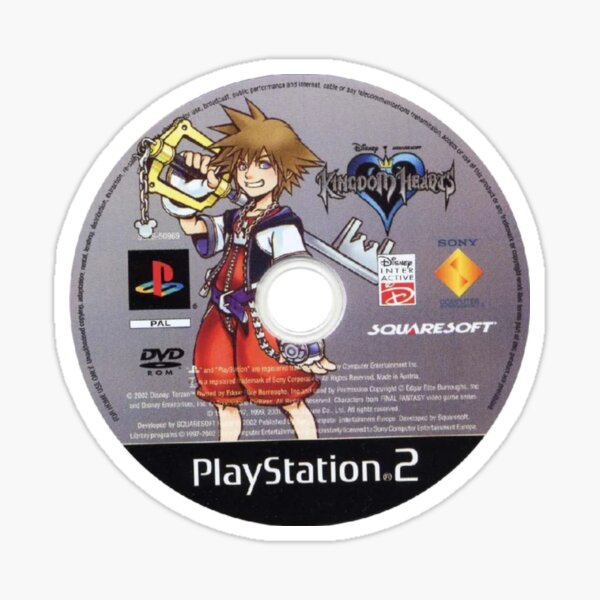 Vista previa del artículo con la obra «Disco Kingdom Hearts 1 PS2», diseñado y vendido por Tee-Buddies.