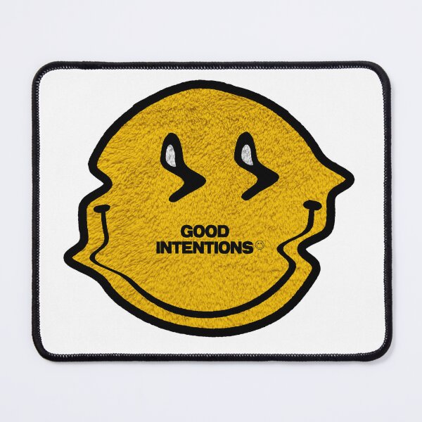 Item preview, GOOD INTENTIONS, Distorted, Smiley Face, Pop Art, Y2K, Street wear designed and sold by ArtsyFartsy777.