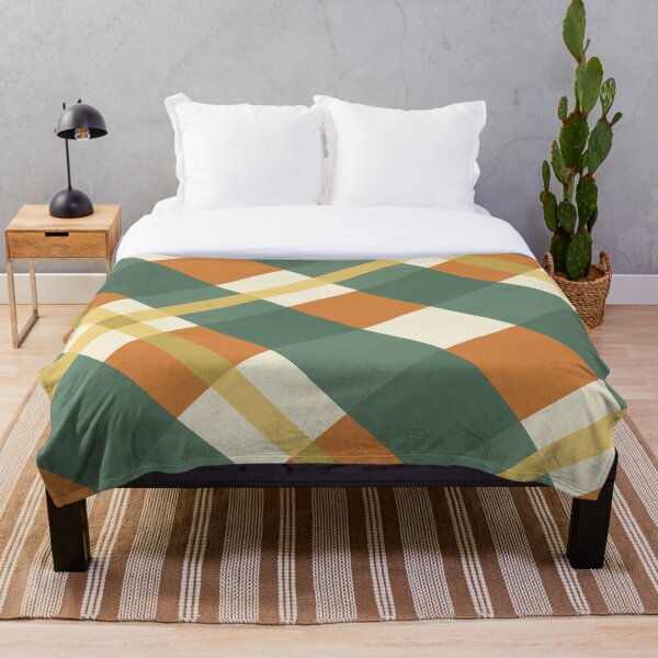 Item preview, Green Orange Classic Vintage Tartan Pattern designed and sold by LMStudioDesigns.