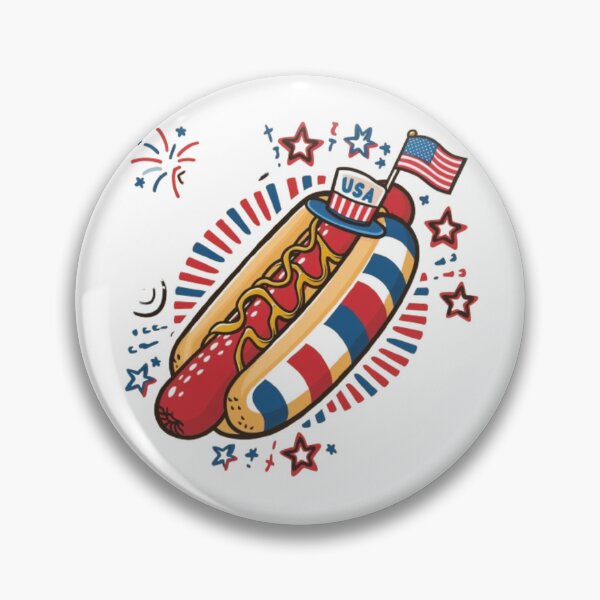Item preview, 4th of July Hotdog USA Hotdog American Flag USA Patriotic designed and sold by SztylishDesigns.