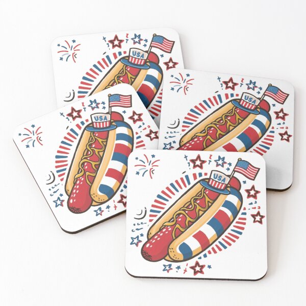 Item preview, 4th of July Hotdog USA Hotdog American Flag USA Patriotic designed and sold by SztylishDesigns.