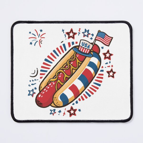 Item preview, 4th of July Hotdog USA Hotdog American Flag USA Patriotic designed and sold by SztylishDesigns.