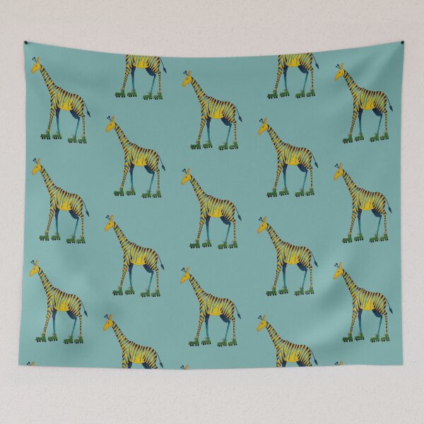 Item preview, Giraffe Rollerskating designed and sold by KakiDimock.
