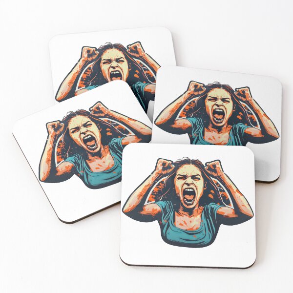 Item preview, RAGE! Protesting An Unjust World Screaming Girl designed and sold by NikoDeeko.