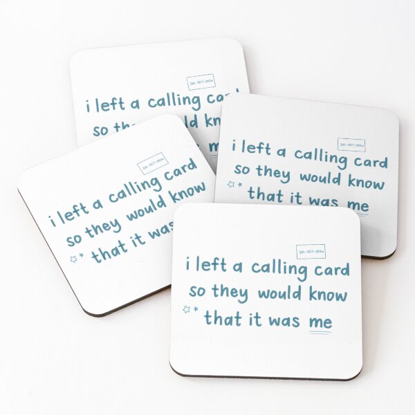 Item preview, i left a calling card designed and sold by asternoonco.