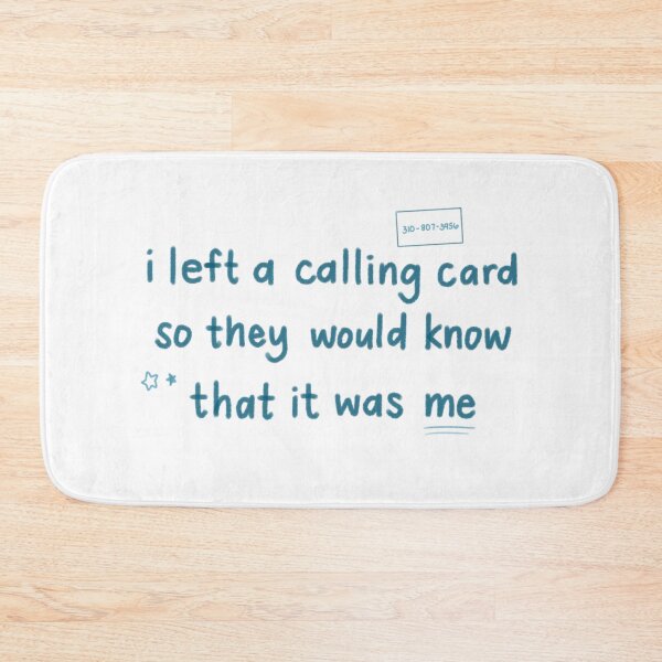 Item preview, i left a calling card designed and sold by asternoonco.