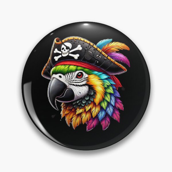 Item preview, The Shining Pirate Parrot - Caribbean Corsair designed and sold by AmigosFurEver.