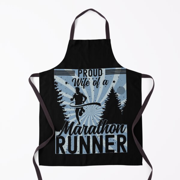 Item preview, Proud Wife of a Marathon Runner | Male Marathon Runner - Black designed and sold by PearlMoonGrapes.