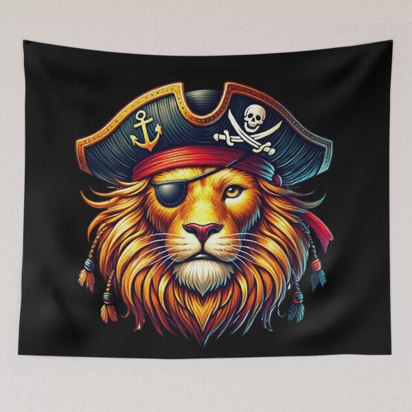 Item preview, The Royal Pirate Lion - Lord of the Wild Seas designed and sold by AmigosFurEver.