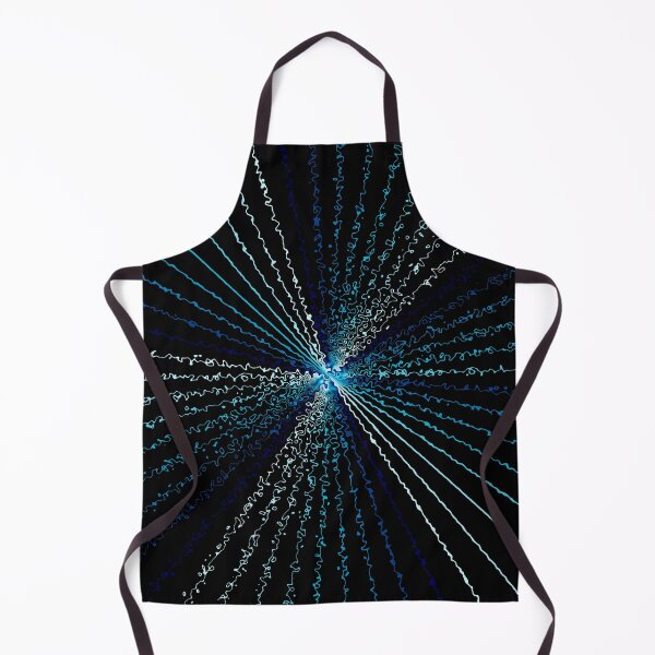 Item preview, Colorful Ripple Abstract Sun Rays Burst Black Aqua designed and sold by EvergreenMotifs.