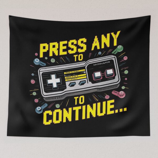 Item preview, Classic gaming console: Press any key to continue  designed and sold by Ajax90.