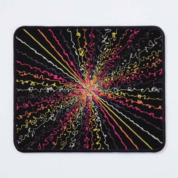 Item preview, Colorful Ripple Abstract Sun Rays Burst Warm Black designed and sold by EvergreenMotifs.