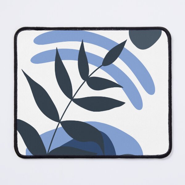 Aperçu de l'œuvre "Danse géométrique : peinture abstraite dans les tons bleus" créée et vendue par FunPrintCraft.