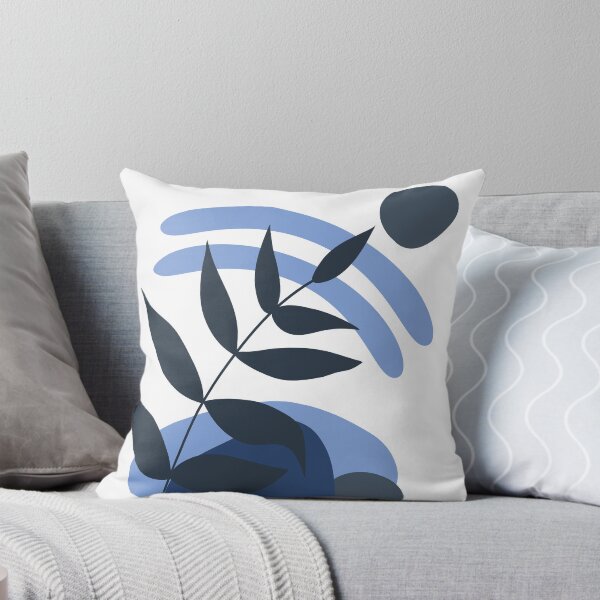 Aperçu de l'œuvre "Danse géométrique : peinture abstraite dans les tons bleus" créée et vendue par FunPrintCraft.