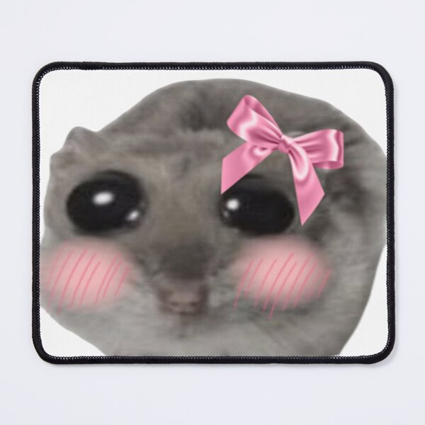 Item preview, Sad hamster blushing coquette designed and sold by SillyLittleSnek.