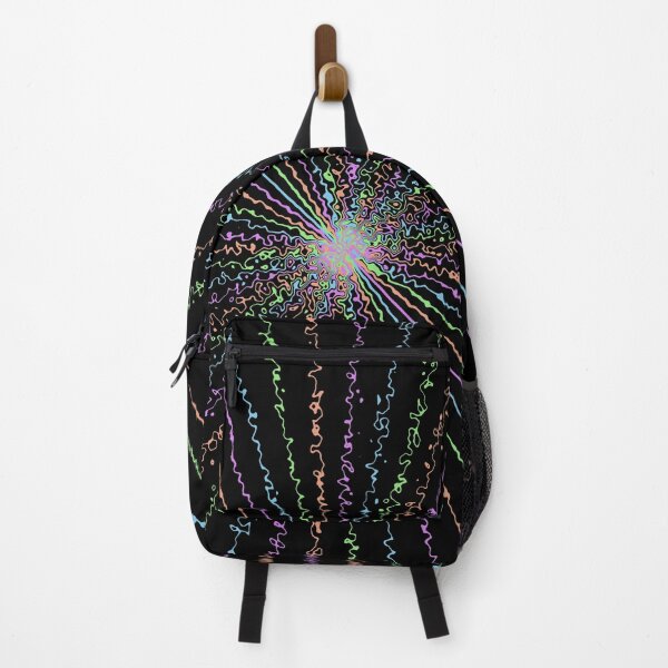 Item preview, Colorful Ripple Abstract Sun Rays Burst Rainbow designed and sold by EvergreenMotifs.