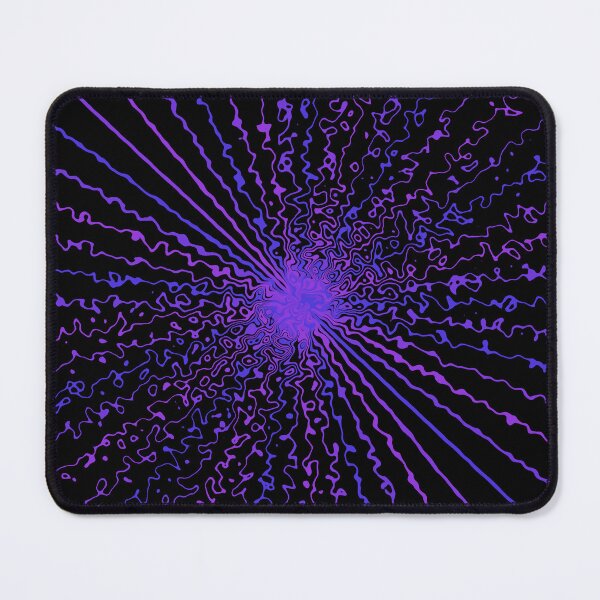 Item preview, Colorful Ripple Abstract Sun Rays Burst Black Blurple designed and sold by EvergreenMotifs.