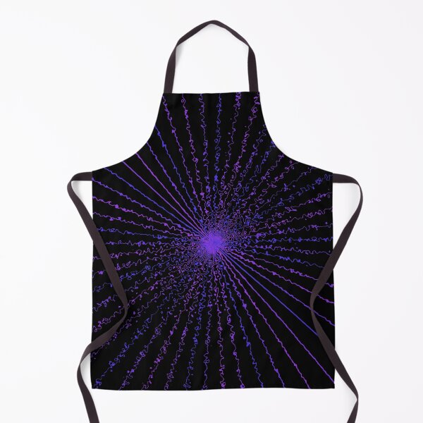 Item preview, Colorful Ripple Abstract Sun Rays Burst Black Blurple designed and sold by EvergreenMotifs.
