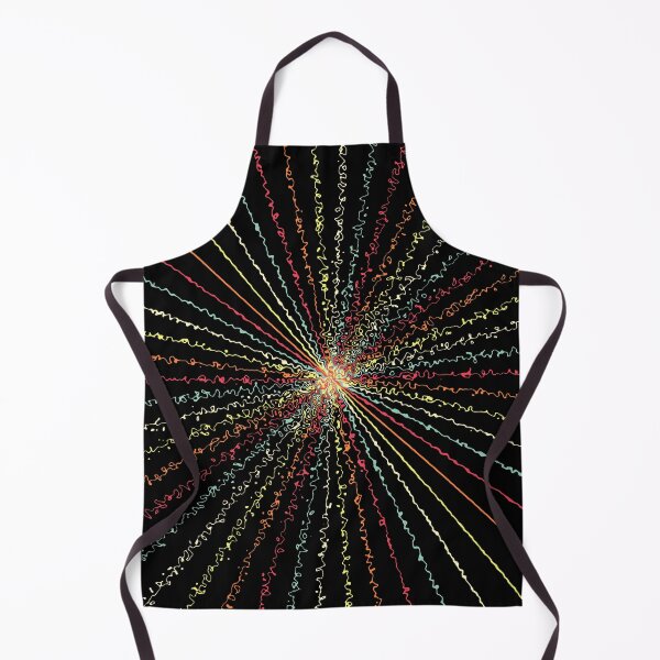 Item preview, Colorful Ripple Abstract Sun Rays Burst Black Sunrise designed and sold by EvergreenMotifs.