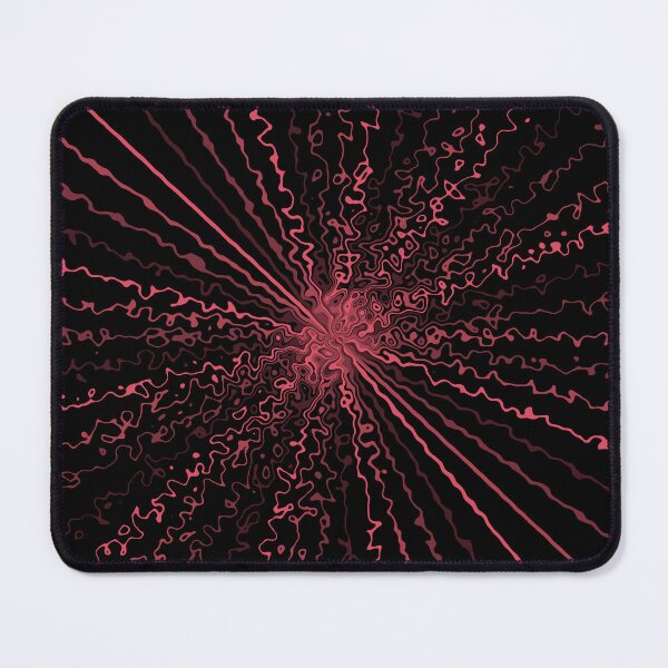 Item preview, Colorful Ripple Abstract Sun Rays Burst Black Pink designed and sold by EvergreenMotifs.