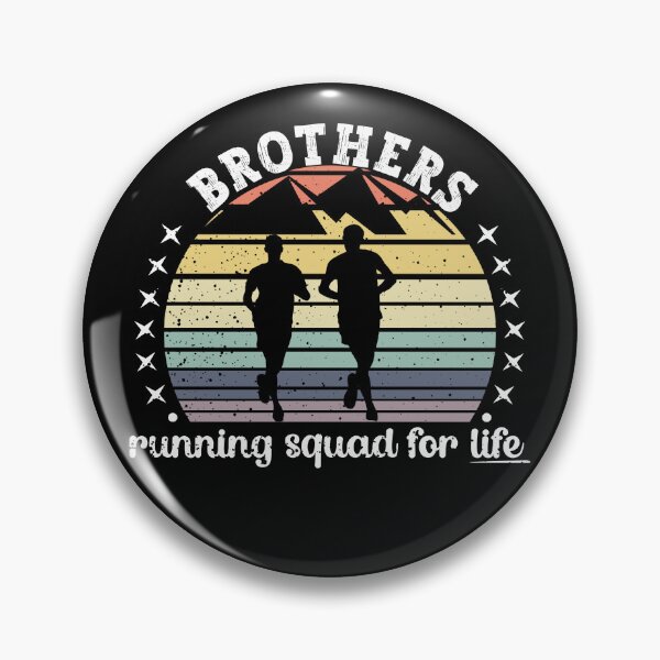 Item preview, Vintage Sunset Brothers Running Squad| Brothers Matching Shirts - Black designed and sold by PearlMoonGrapes.