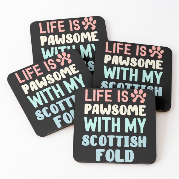 Item preview, Life Is Pawsome With My Scottish Fold designed and sold by TheAnimalZ00.