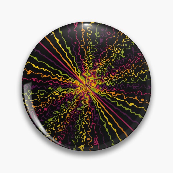 Item preview, Colorful Ripple Abstract Sun Rays Burst Black designed and sold by EvergreenMotifs.