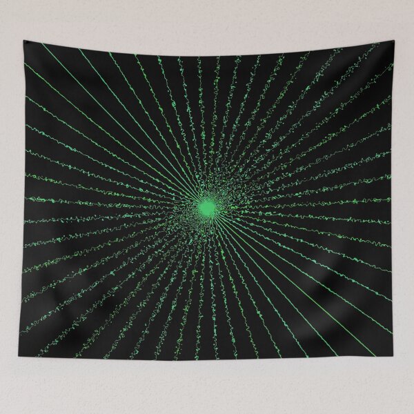 Item preview, Colorful Ripple Abstract Sun Rays Burst Northern Lights designed and sold by EvergreenMotifs.