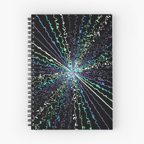 Item preview, Colorful Ripple Abstract Sun Rays Burst Cool Colors designed and sold by EvergreenMotifs.