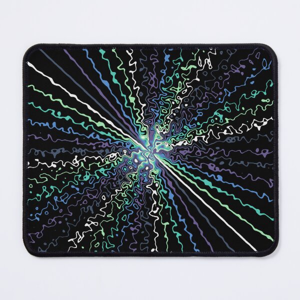 Item preview, Colorful Ripple Abstract Sun Rays Burst Cool Colors designed and sold by EvergreenMotifs.